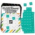thumbnail image 1 of Big Dot of Happiness Still Got Class - Find the Guest Bingo Cards and Markers - High School Reunion Party Shaped Bingo Game - Set of 18, 1 of 5