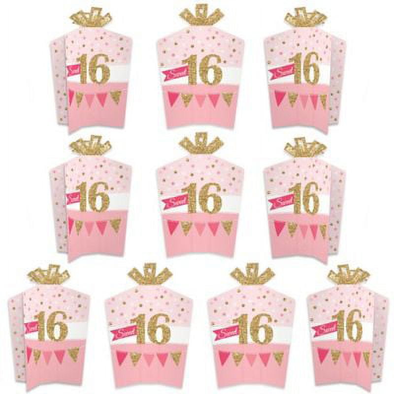 Big Dot of Happiness Little Princess Crown Table Decor Party Fold & Flare  Centerpieces 10 Ct, 10 Count - Kroger