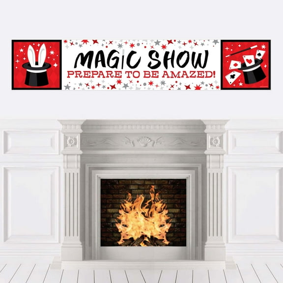 Big Dot of Happiness Ta-Da, Magic Show - Magical Party Decorations Party Banner