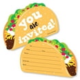 thumbnail image 1 of Big Dot of Happiness Taco 'Bout Fun - Shaped Fill-in Invitations - Fiesta Invitation Cards with Envelopes - Set of 12, 1 of 7