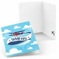 thumbnail image 1 of Big Dot of Happiness Taking Flight - Airplane - Vintage Plane Baby Shower or Birthday Party Thank You Cards (8 count), 1 of 6