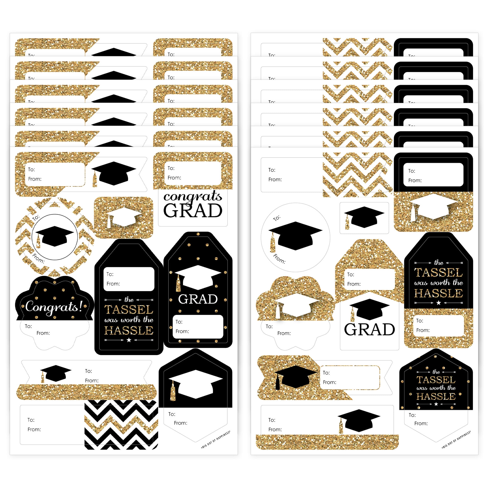 Big Dot of Happiness Tassel Worth The Hassle - Gold - Assorted ...