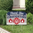 thumbnail image 1 of Big Dot of Happiness Thank You Firefighters - First Responders Appreciation Yard Sign Lawn Decorations - Party Yardy Sign, 1 of 8