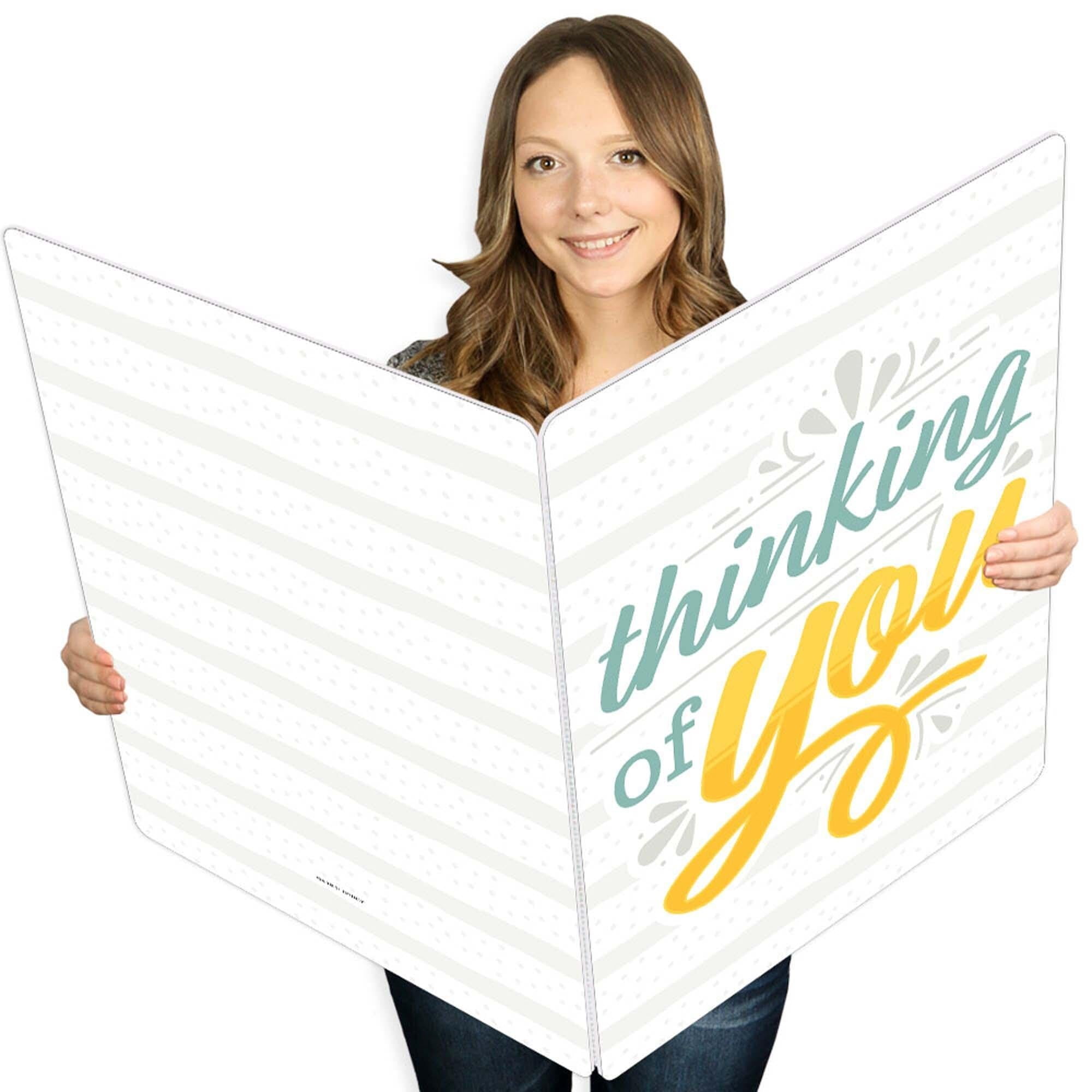 Big Dot of Happiness Thinking of You - Just Because Giant Greeting Card ...