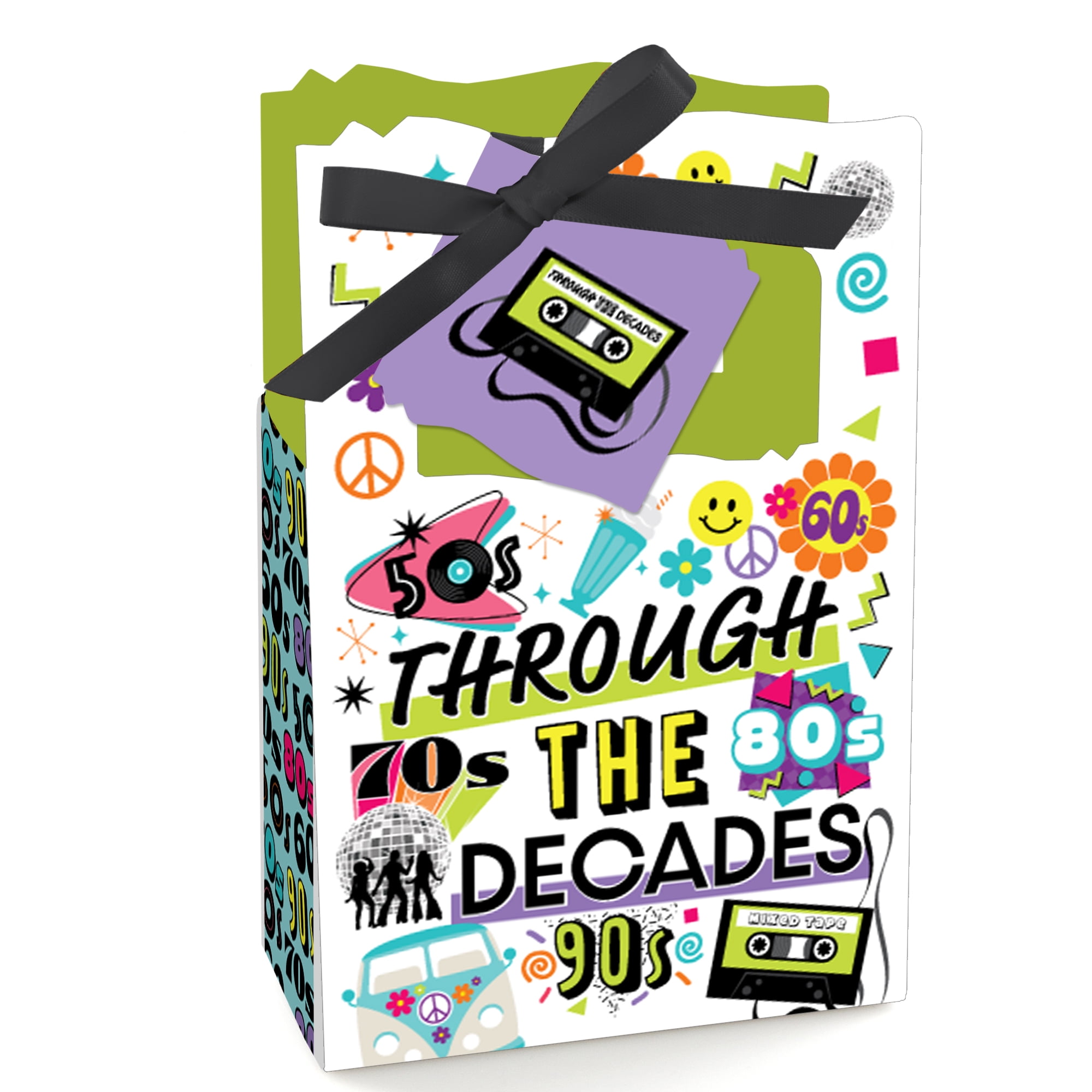 Big Dot Of Happiness Through The Decades - Mini Candy Bar Wrappers, Round Candy...