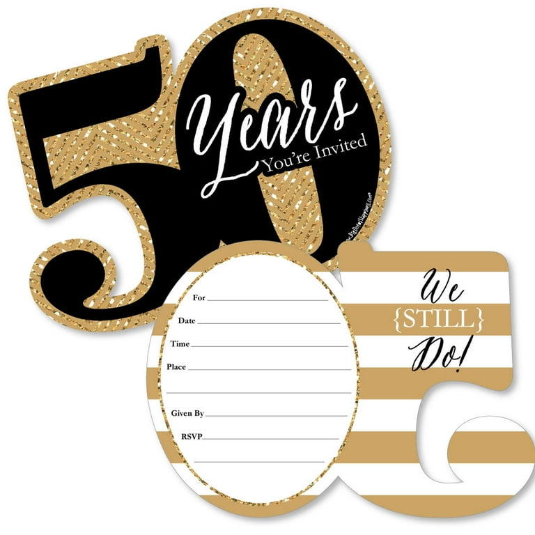 50th anniversary invitations cheap deals