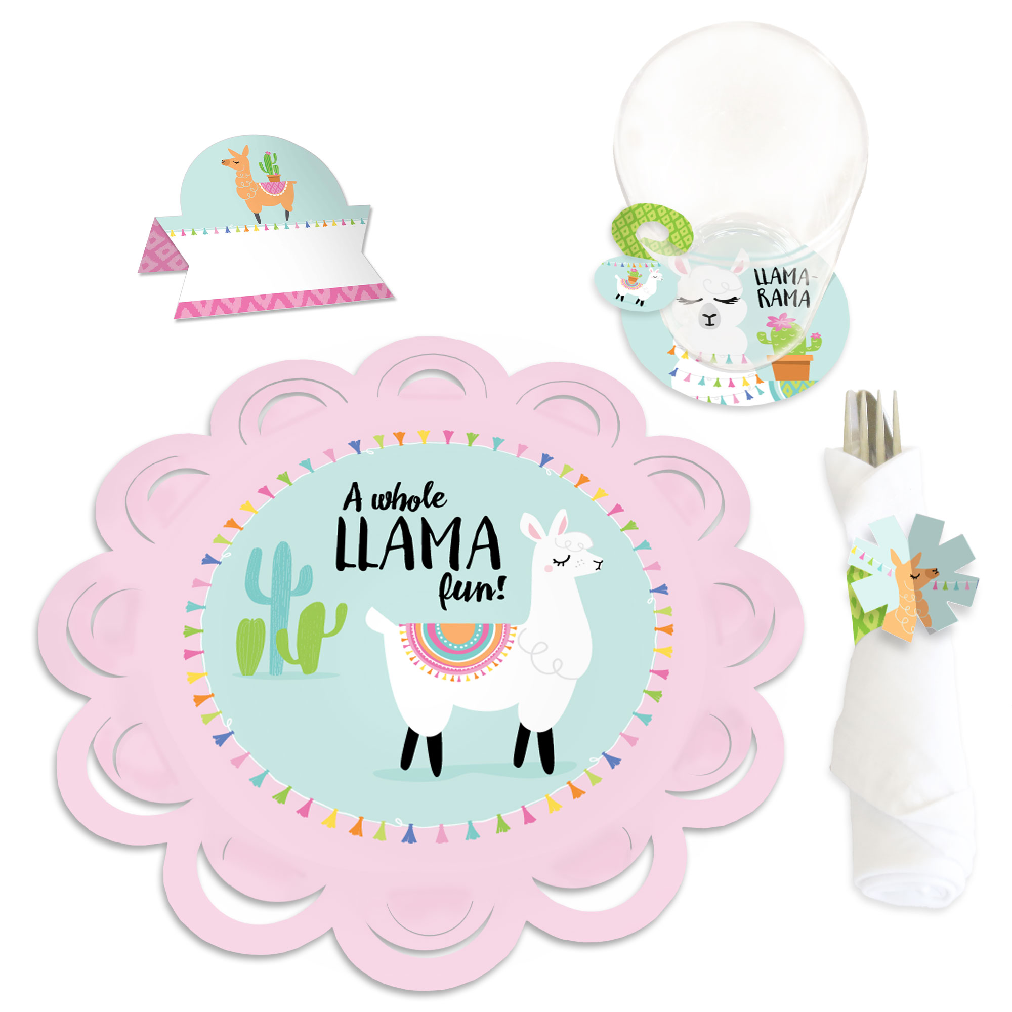 Big Dot Of Happiness Whole Llama Fun - Petite Llama Fiesta Baby Shower