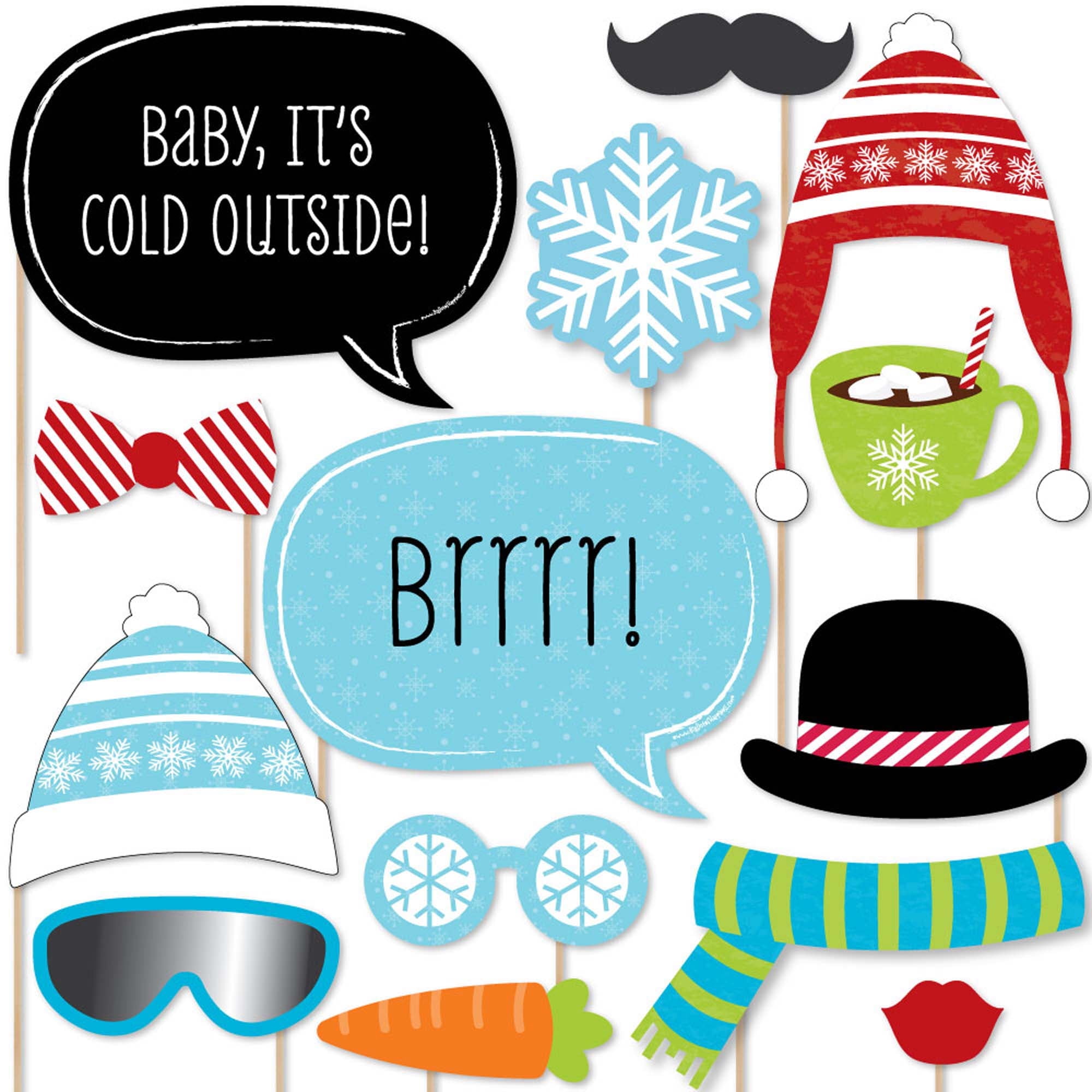 big dot of happiness winter party decorations - themed photo booth