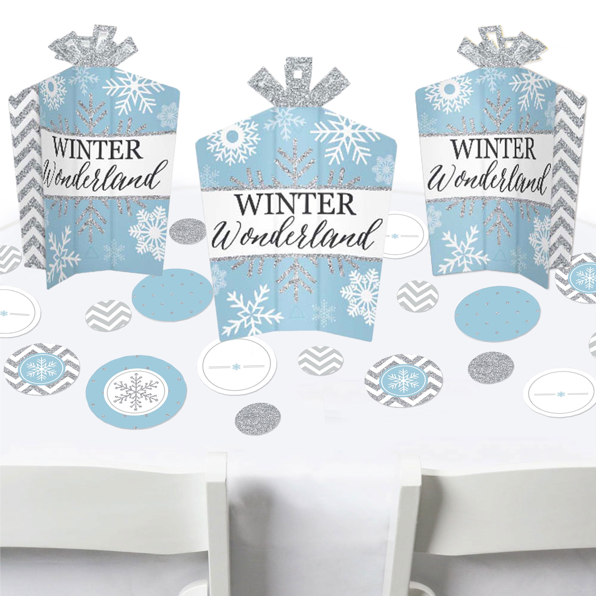 Big Dot Of Happiness Winter Wonderland - Party Table Decor