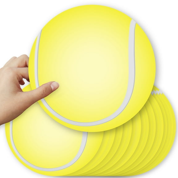 Big Dot of Happiness You Got Served - Tennis - Tennis Ball Decorations DIY Baby Shower or Tennis Ball Birthday Large Party Essentials - Set of 20