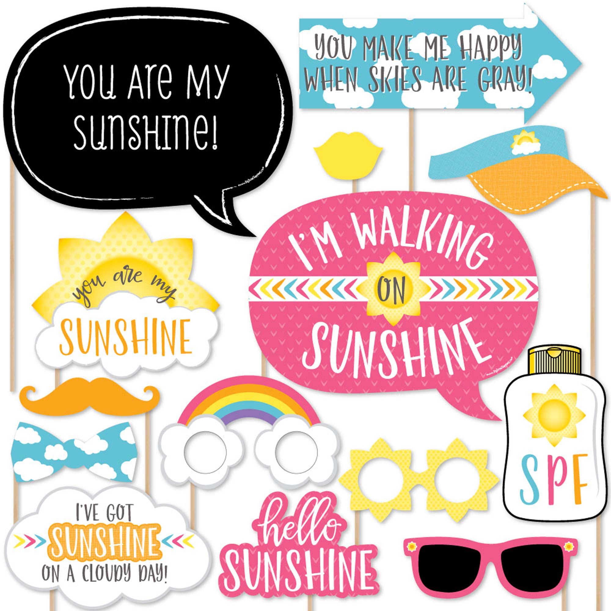 big-dot-of-happiness-you-are-my-sunshine-baby-shower-or-birthday-party-photo-booth-props-kit-20-count-walmart-com for Free Printable Photo Booth Props Birthday Big Dot of Happiness You are My Sunshine - Baby Shower or Birthday Party Photo Booth Props Kit - 20 Count - Walmart.com for Free Printable Photo Booth Props Birthday