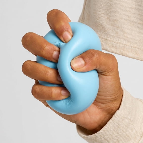 Big Dough Squeeze Slow Rebound Ball 1.69 Oz , Moldable Leak-Proof Fluid Stress Relief Ball For Adult Anxiety Relief(Blue)