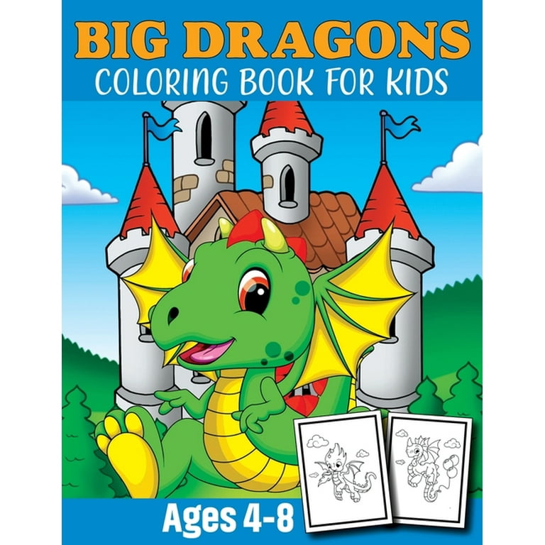Dragon Coloring Book for Kids: Unique Baby Dragon Coloring pages