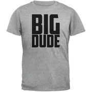 Big Dude Buddy Shirt Heather Grey Adult T-Shirt - Large