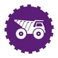 thumbnail image 1 of Big Dump Truck Vinyl Decal - Medium - Violet, 1 of 2