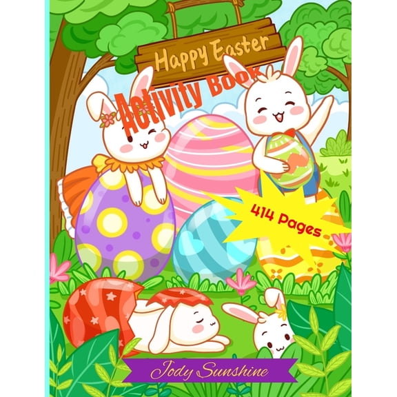 Big Easter Activity Book for Kids : Huge Easter Activity Book for Kids with 414 Pages! (Paperback)