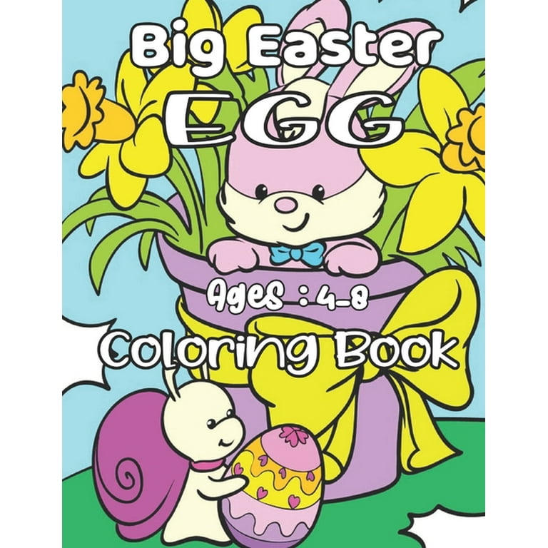 Big Easter EGG Coloring Book: A Fun Activity Happy Easter Things and Other  Cute Stuff Coloring and Guessing Game for Kids, Toddler and Preschool