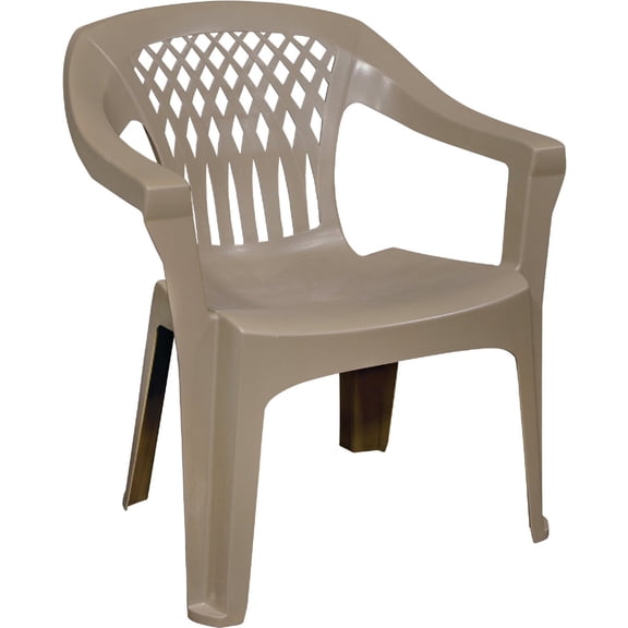 Big Easy 8248-96-3700 Stack Chair, 32.93 in H x 29 in W x 24.3 in D, 100% Polypropylene, Portobello