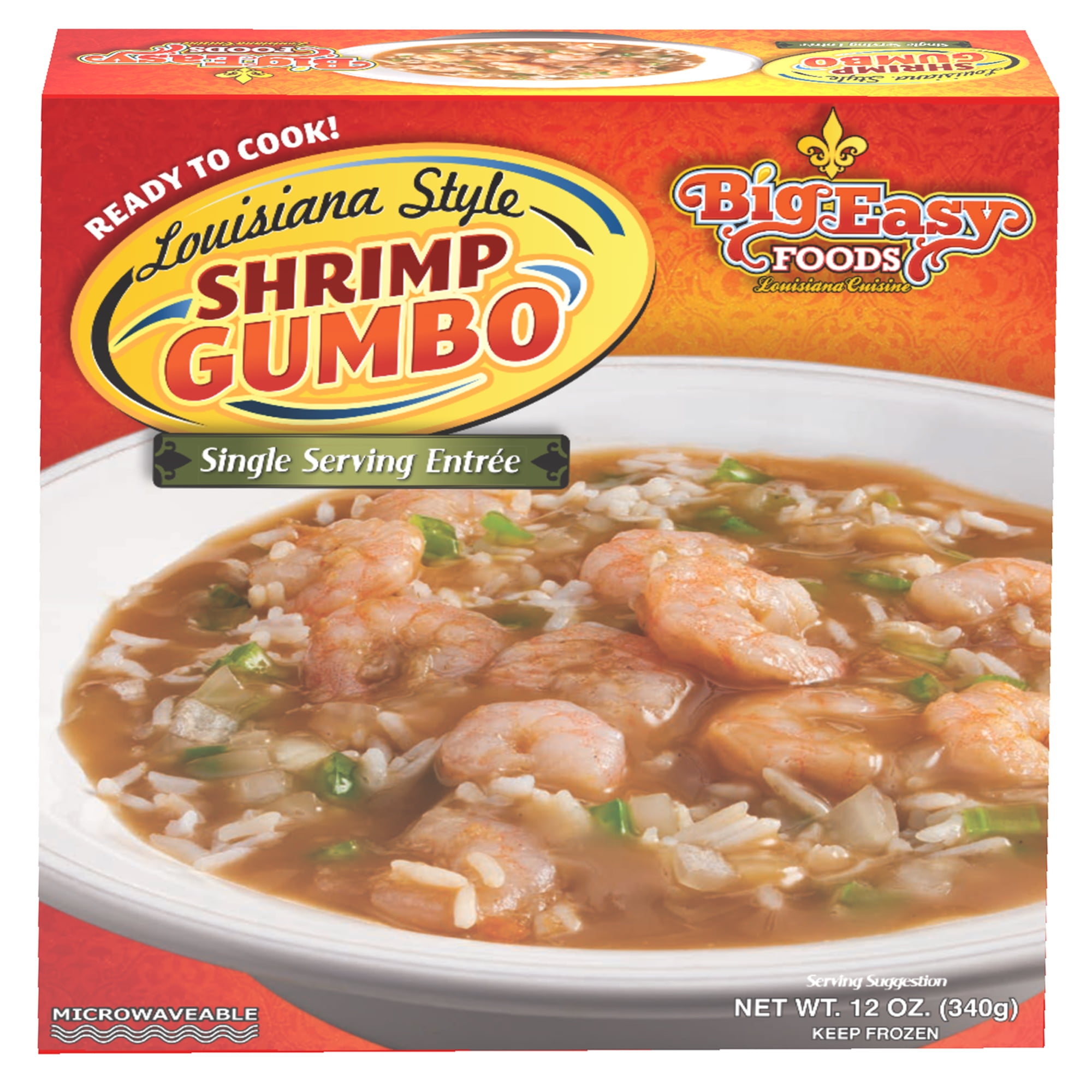 Big Easy Foods Frozen Shrimp Gumbo, 12oz