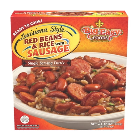 Big Easy Foods Louisiana Style Frozen Entree, Red Beans & Rice with Sausage, 12oz