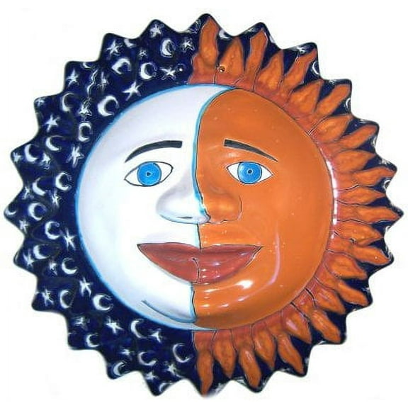 Big Eclipse Talavera Ceramic Sun Face