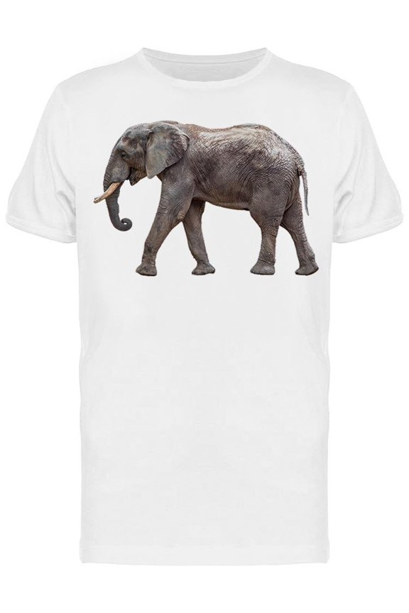Big Elephant Isolate T-Shirt Men -Image by Shutterstock, Male x-Large