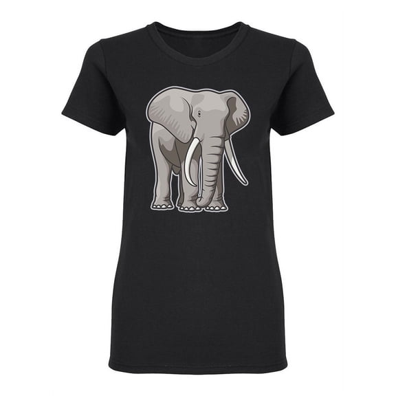 Big Elephant Shaped T-Shirt Women -Image by Shutterstock, Female Large
