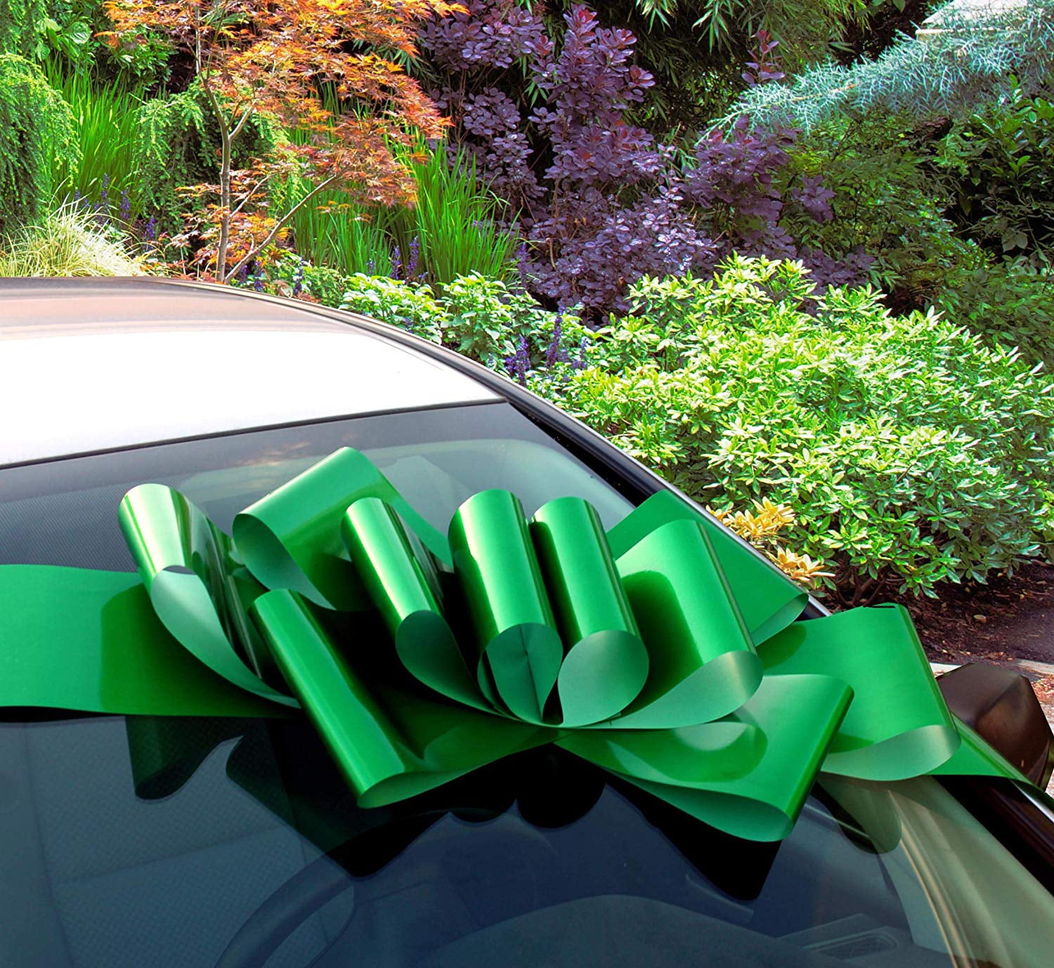 Big Emerald Green Car Bow - Fully Assembled, 25" Wide, Fall, Christmas, St. Patrick's Day, Easter