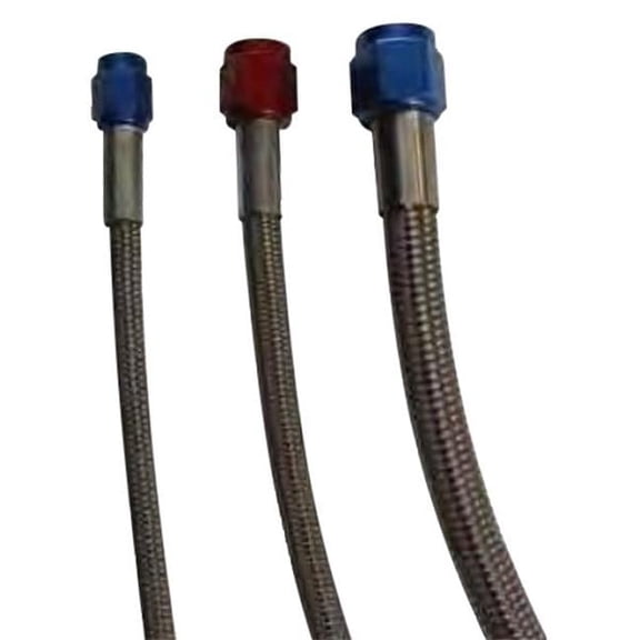 Big End Performance BEP35010 No.4AN x 8.5 in. Blue Assembled Nitrous Feed Line