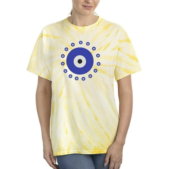 Big Evil Eye And Tiny Eyes Tie Dye Cyclone Women -Image by Shutterstock, Female Small