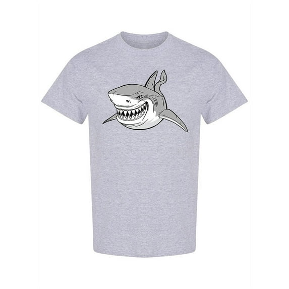 Big Evil Shark T-Shirt Men -Image by Shutterstock, Male x-Large