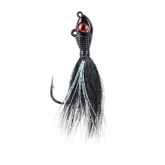 Mustad Big Eye Bucktail Black, 3,4oz Jigs