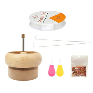 HOBBYWORKER Clay Bead Spinner With Clay Beads And Seed Beads, 2pcs