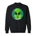 thumbnail image 1 of Big Eyed Alien Design Sweatshirt Men -Image by Shutterstock, Male 5X-Large, 1 of 4