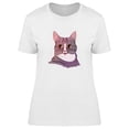 thumbnail image 1 of Big Eyed Cat With Tongue Out T-Shirt Women -Image by Shutterstock, Female XX-Large, 1 of 2