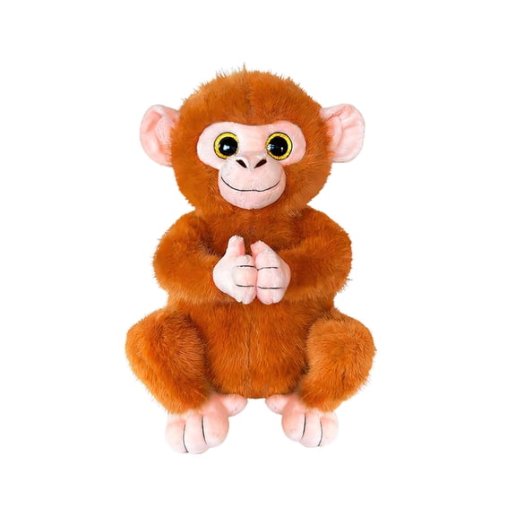 Big-Eyed Monkey Plush Toy, Cute Stuffed Animal Doll Pillow, Soft Plushie for Girls, Birthday Gift Sleeping Companion, Monkey Rag Doll(A)