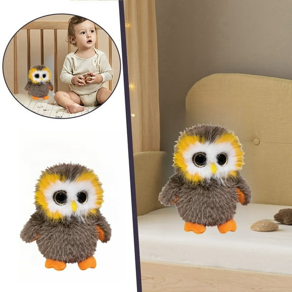 Big Eyed Owl Toy Adorable Animal Soft Texture Hug Companion For Kids And Adults