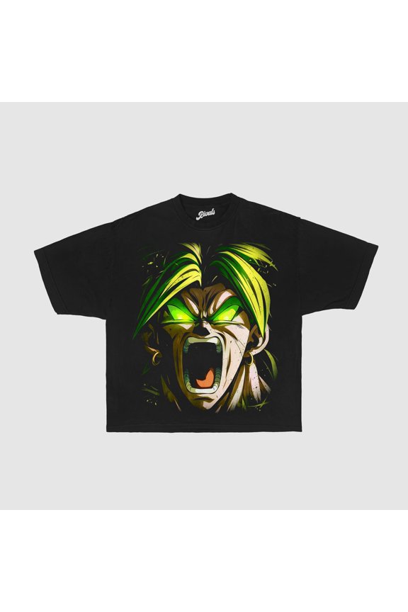 Big Face Broly Graphic T-Shirt: DTG Print, Comfortable Fit