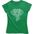 thumbnail image 1 of Big Face Elephant by The Mountain Giant Head Zoo Animal Lover Womens T-Shirt, 1 of 4