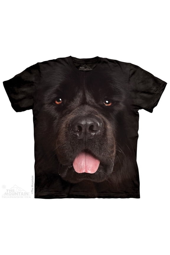 Big Face Newfie Adult T-Shirt Tee