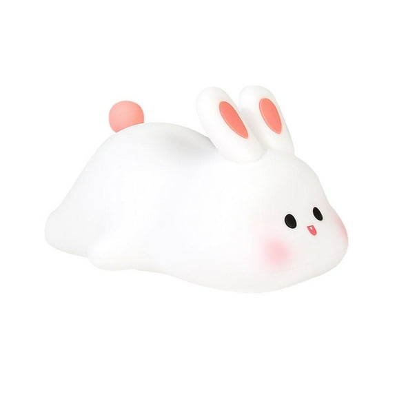 Big Face Rabbit Patting Small Night Light Colorful Toy Ornaments Cute Night Lamp N3L2