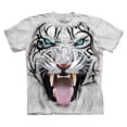 thumbnail image 1 of Big Face Tribal White Tiger T-Shirt by The Mountain - Adult & Youth (Medium), 1 of 2