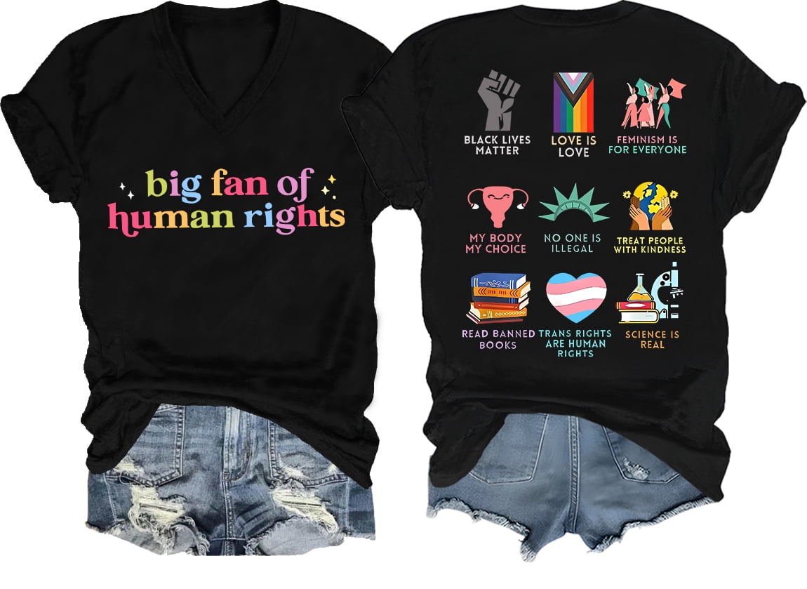 Big Fan Of Human Rights Shirt Big Fan Of Human Rights Shirts For Women ...