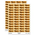thumbnail image 1 of Big Fan Sports Foam Finger Teacher Student School Sticker Set - Orange - Gloss Finish - 1.25" Mini, 1 of 7
