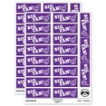 thumbnail image 1 of Big Fan Sports Foam Finger Teacher Student School Sticker Set - Purple - Gloss Finish - 2.00" Large, 1 of 7