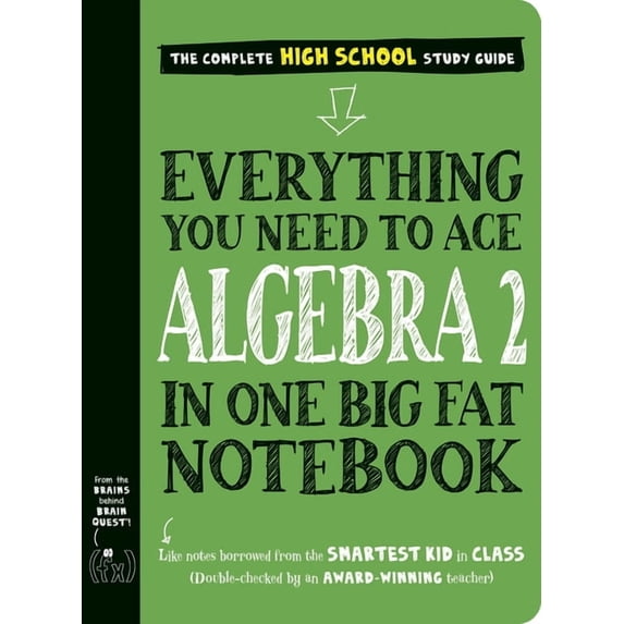 Workman Publishing Big Fat Notebooks Algebra 2 Study Guide, Paperback ...