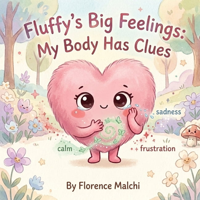 Big Feelings Books Fluffy's Big Feelings: My Body Has Clues: An Interactive Social Emotional Book for Kids about Understanding Emotions, Book 2, (Paperback)