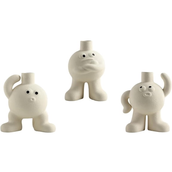 Big Feet Hugging Chest Flower Vase Artistic Decorative Planter for Home Dcor, Tabletop Centerpieces & Unique Gift