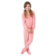 thumbnail image 1 of Big Feet Pajama Co. Girls’ Pink Fleece Footed Pajamas – Cozy One-Piece Sleepwear, Anti-Pill, Moisture-Wicking, Sizes Child to Tween, 1 of 6