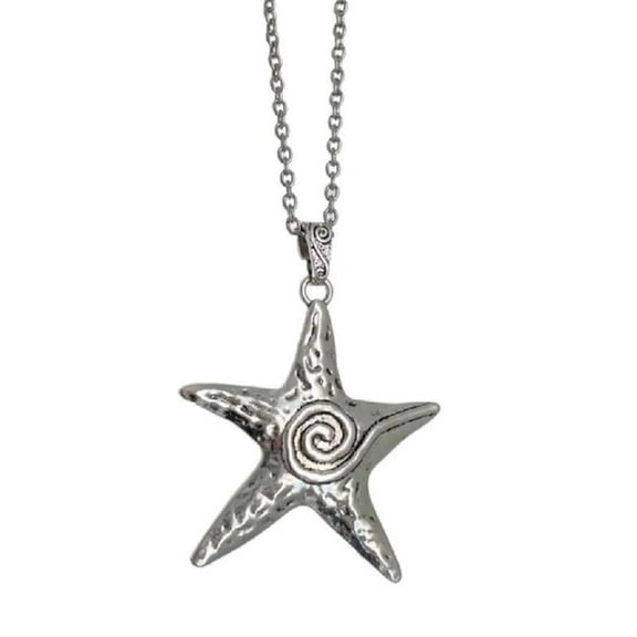 Big Five-pointed Star Design Cool Niche Pendant Necklace Ins Wind Retro Old